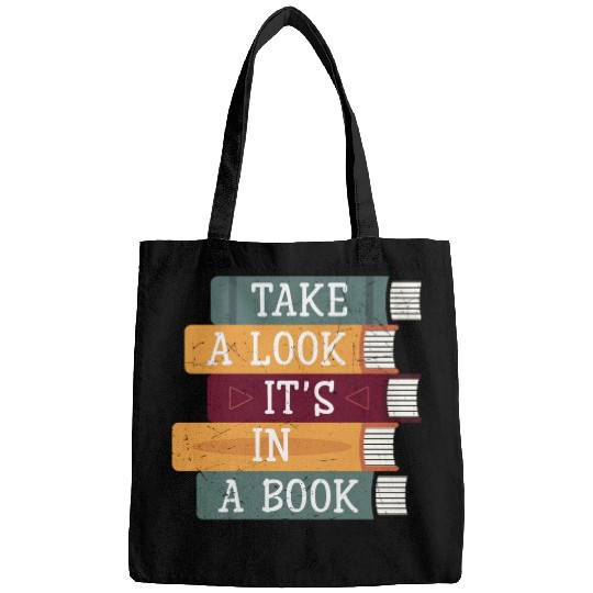 Take A Look It's A Book Retro Rainbow Reading Bags