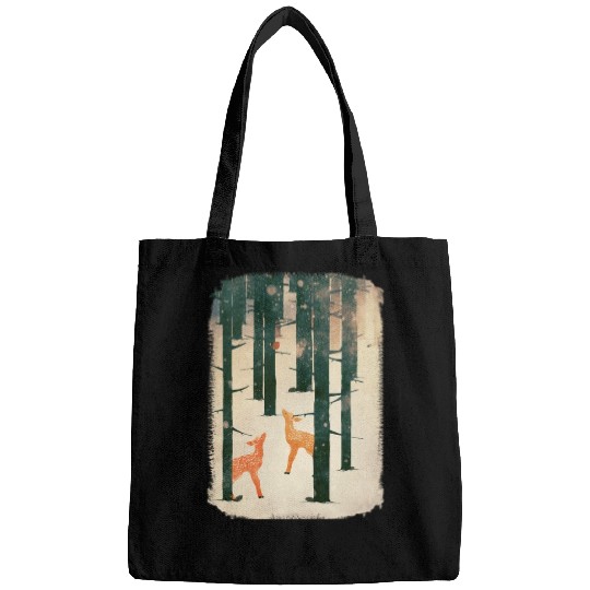 Winter Deer Bags