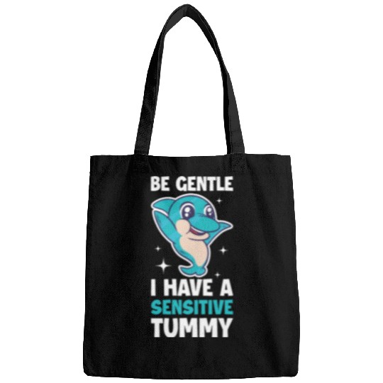I Have A Sensitive Tummy Funny Dolphin Gift Bags