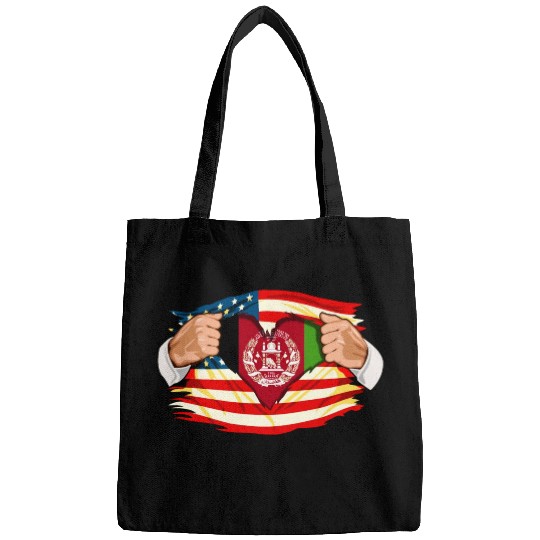 Afghanistan Who Live in America Afghani Flag Bags