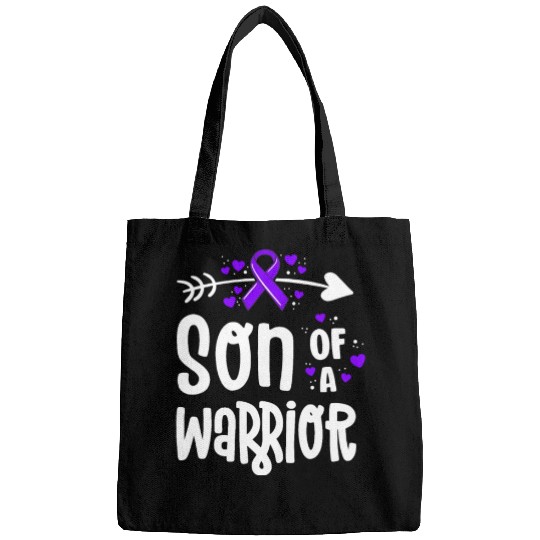 Son Of A Warrior Hodgkins Lymphoma Cancer Bags