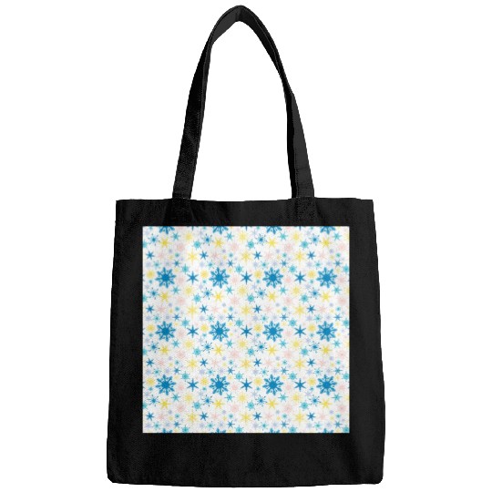 Modern Snowflakes Pattern Colorful Bags