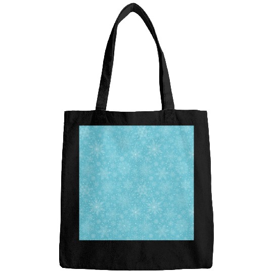 Blue Snowflakes Pattern Bags