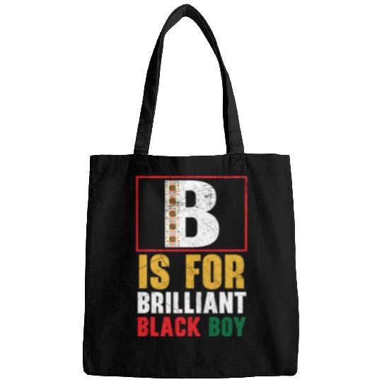 B Is For Brilliant Black Boy Black History Month Bags