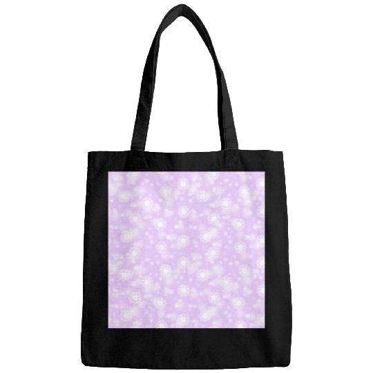 Violet Snowflakes Pattern Bags