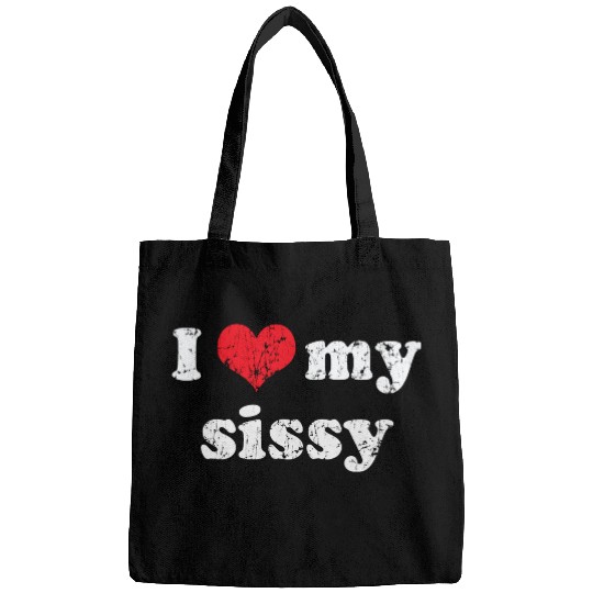I Love Heart My Sissy Family Brother Sister Bags