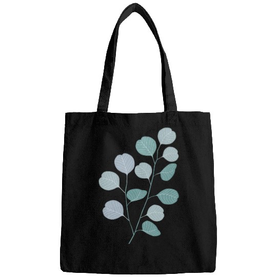 Eucalyptus evergreen design - natural plant leaves Bags