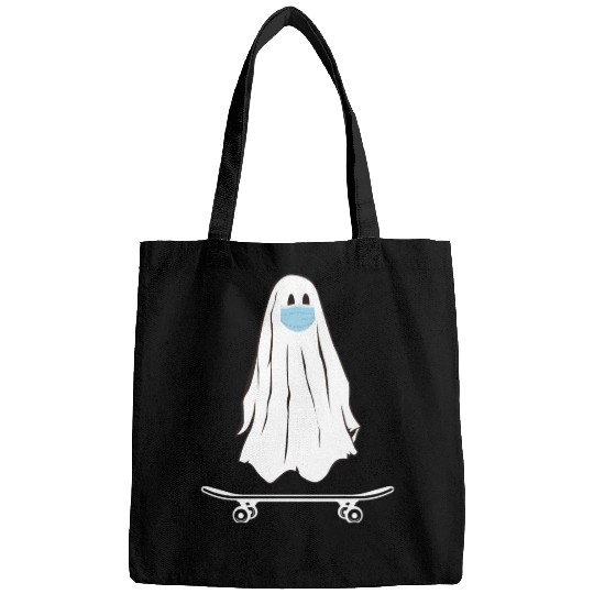 Groovy Ghost Skateboard Lazy Halloween Bags