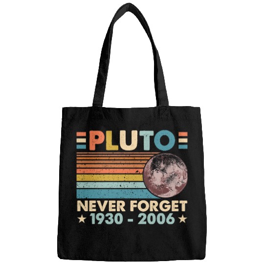 Pluto Never Forget Astronomy Space Science Nerd Bags