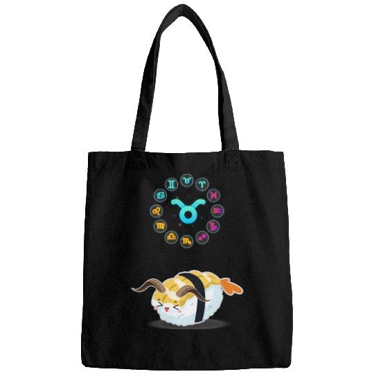 Japanese Sushi Funny Taurus Zodiac Sushi Lover Pun Bags