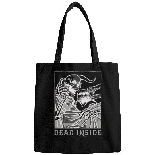 Skeleton Bones Tarot Card Occult Dead Gothic Bags