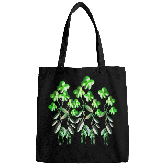 green flowers icon glitter plants Bags