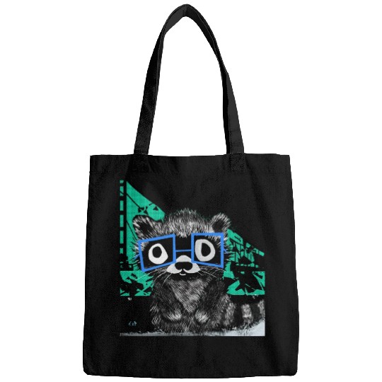 Raccoon #3 Mary Jane Bookworm Bags