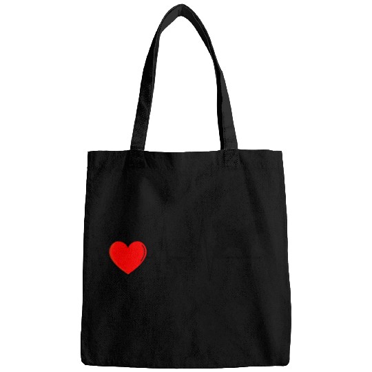 Bichon Frise Mom Heartbeat I Love My Black Bags