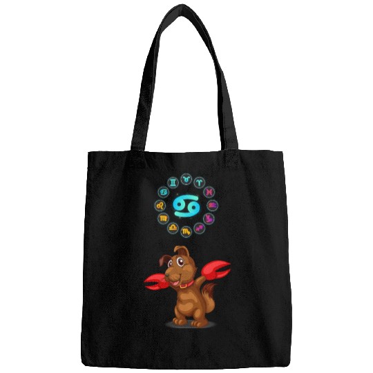 Funny Dog Lover Horoscope Cancer Zodiac Sign Cool Bags