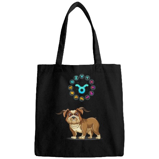Funny Dog Lover Horoscope Taurus Zodiac Sign Cool Bags