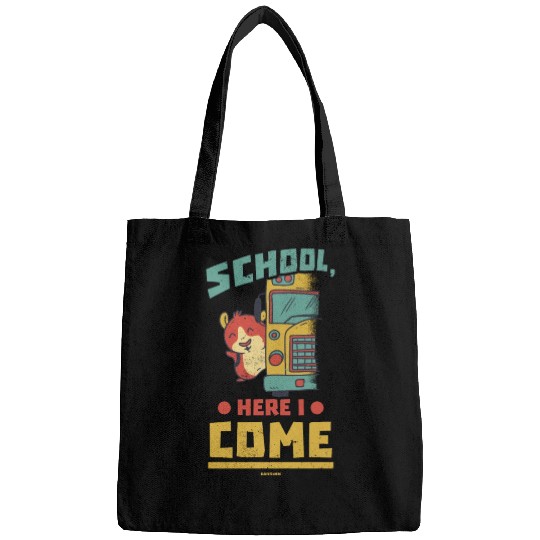 School bus pet funny saying Bags