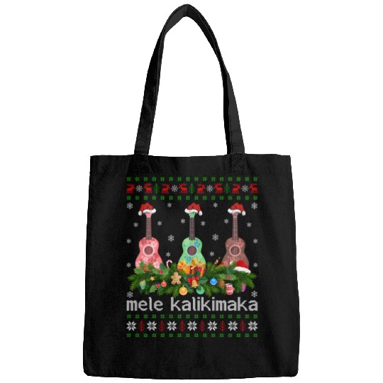 Mele Kalikimaka Ukulele Guitar Gift Ugly Ukulele Bags