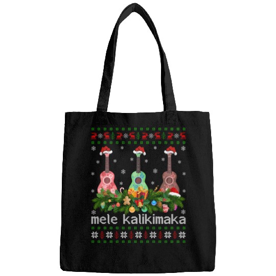 Mele Kalikimaka Ukulele Guitar Gift Ugly Ukulele Bags