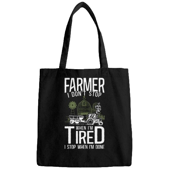Farming Farmer Tractor Vintage Bags