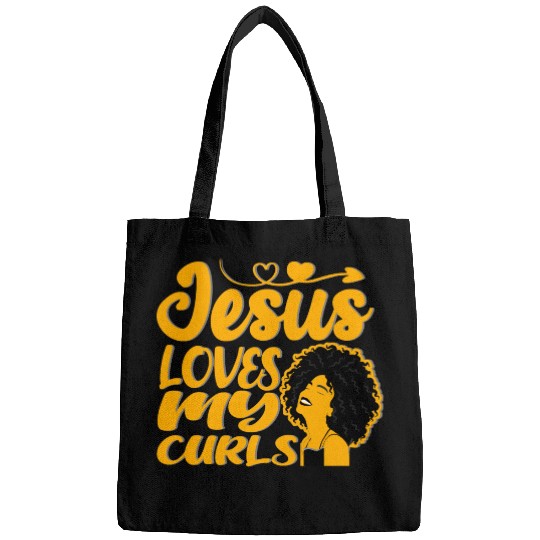 Jesus Loves My Curls Bags