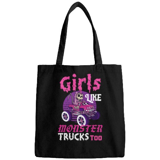 Girls Like Monster Trucks Grim Reaper Halloween Bags