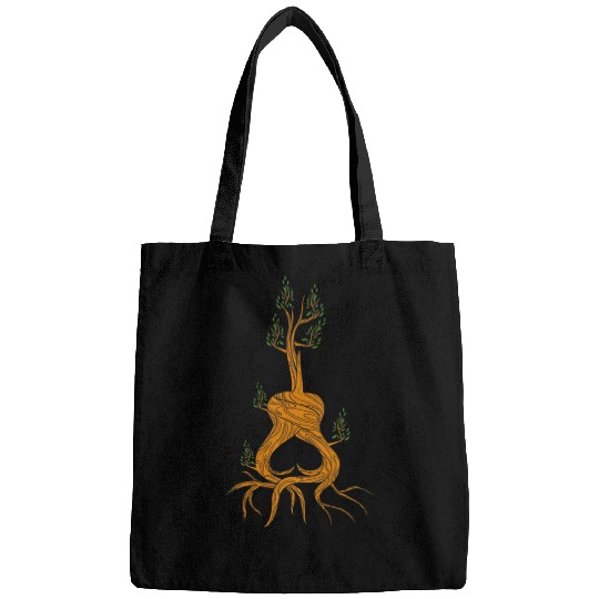 Acoustic Guitar Tree Life Guitar Player Nature Bags