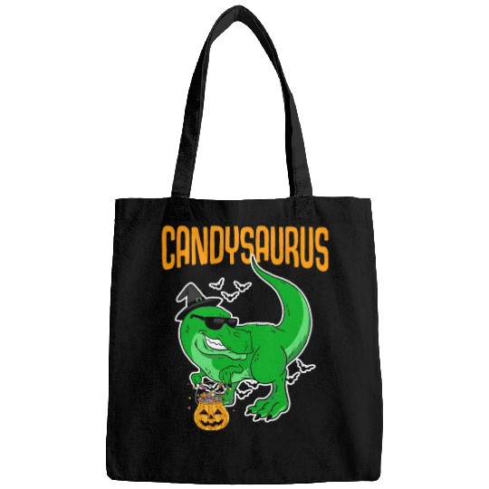 Candysaurus Creepy Trex With Pumpkin Face For Bags
