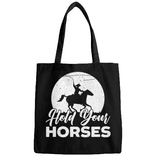 Hold Your Horses Western Rodeo Riding Cowboy Bags