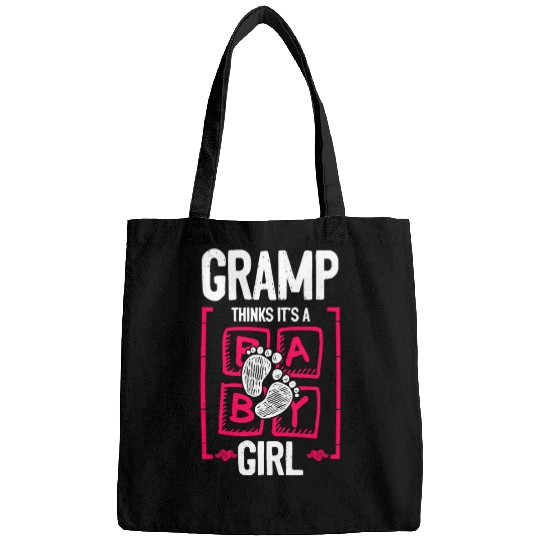 Gramp Thinks It's a Girl Gender Reveal Funny Baby Bags