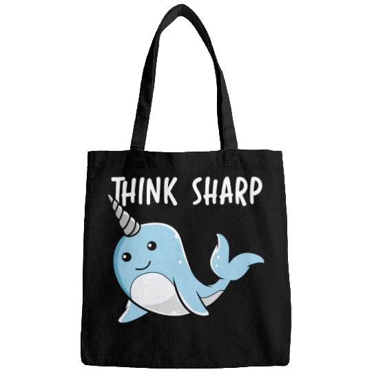 Think Sharp Narwhal Unicorn Of The Sea Animal Bags
