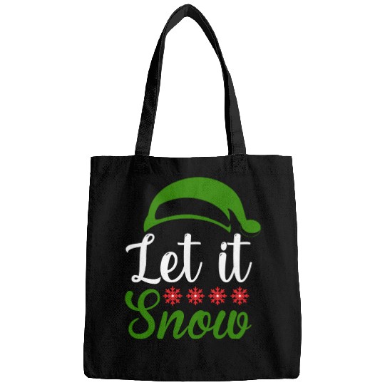 Let it snow Funny Christmas Bags