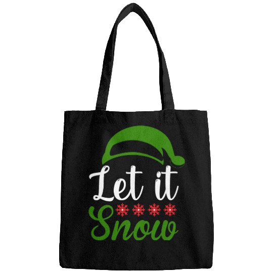 Let it snow Funny Christmas Bags