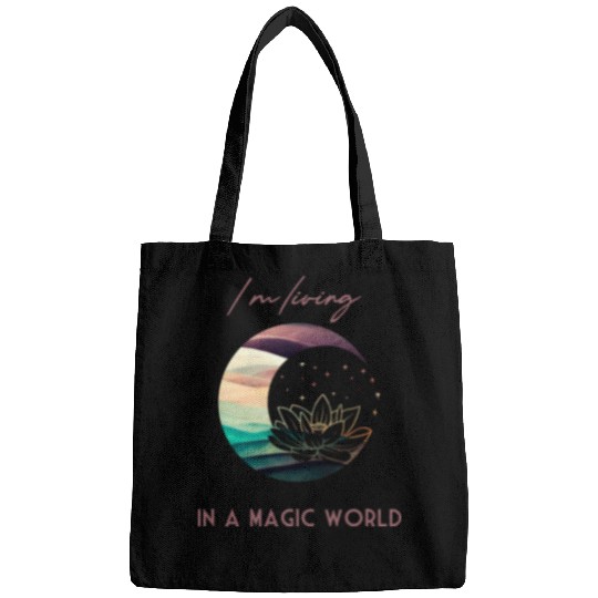 Magic Spiritual Desert Moon Water Lily Bags