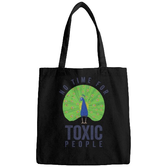 Peacock Positivity Peacock Fan Toxic People Nature Bags