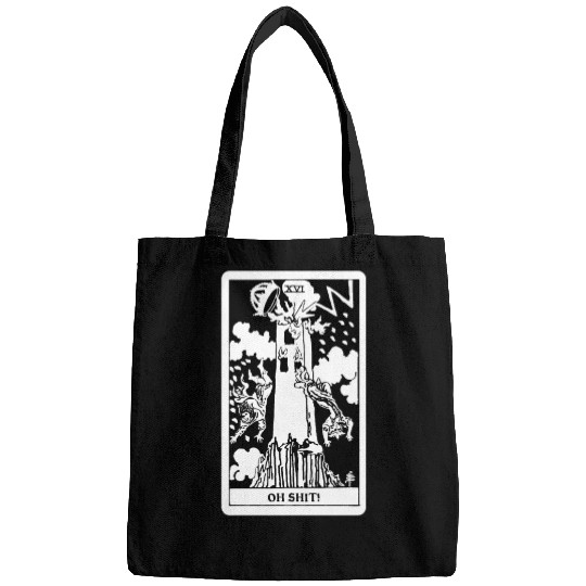 Oh Shit! - The Tower Tarot Card Bags