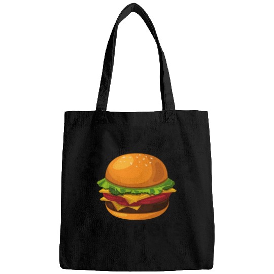 Powered by Burgers - Fast Food Lover - Funny Beef Bags