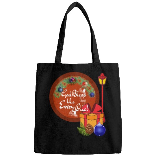Cute A Christmas Carol God Bless Us Everyone Lamp Bags