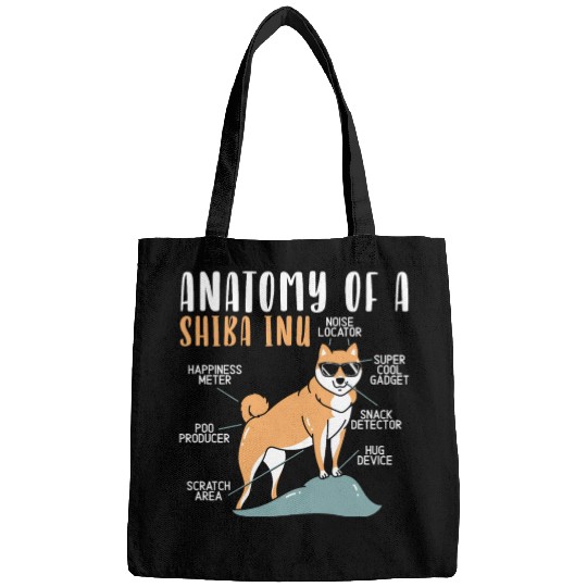 Shiba Inu Japanese Dog Lover Puppy Paw Love Bags
