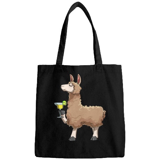 Funny Alpaca Drinks Cocktail for a Alpaca lover Bags