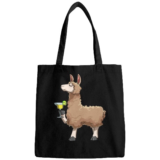 Funny Alpaca Drinks Cocktail for a Alpaca lover Bags