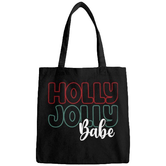 Holly jolly babe Bags