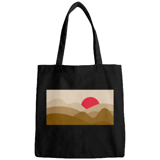 Minimalist Sun Copper Brown Bags