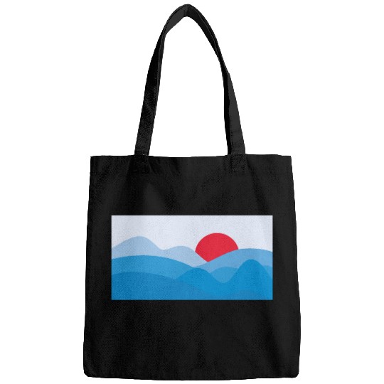 Minimalist Sun Blue Bags