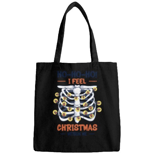 Christmas Holiday Skeleton Rib Cage Radiology Bags