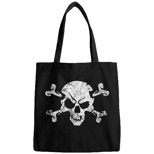 Grunge Pirate Skull And Crossbones Bags