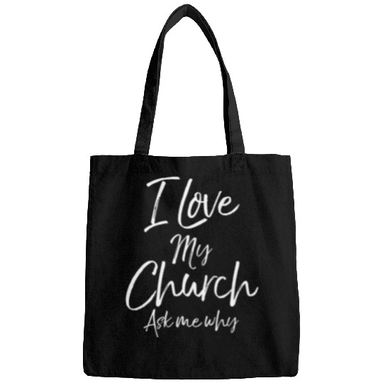 Matching Church Evangelism Quote I Love My Church Bags