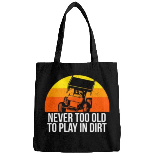 Sprint Car Racing Never Old Play Dirt Track Race F Bags