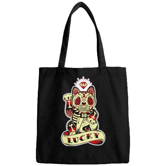 lucky cat Skull Candy Bags