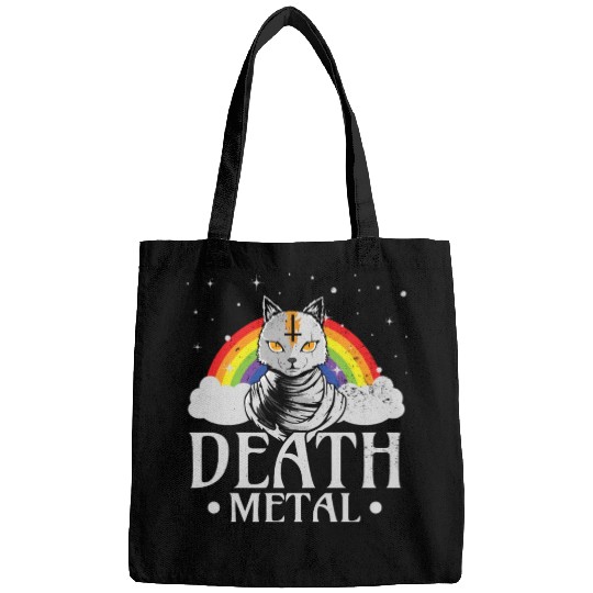 Death Metal Rock Satan Cat For Concerts Festivals Bags